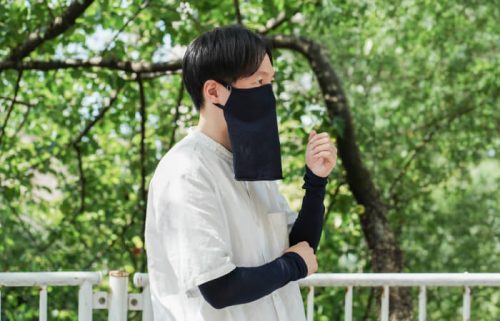男性のUV対策｜冷感シルクのアームカバーとフェイスカバーを使ってみました。